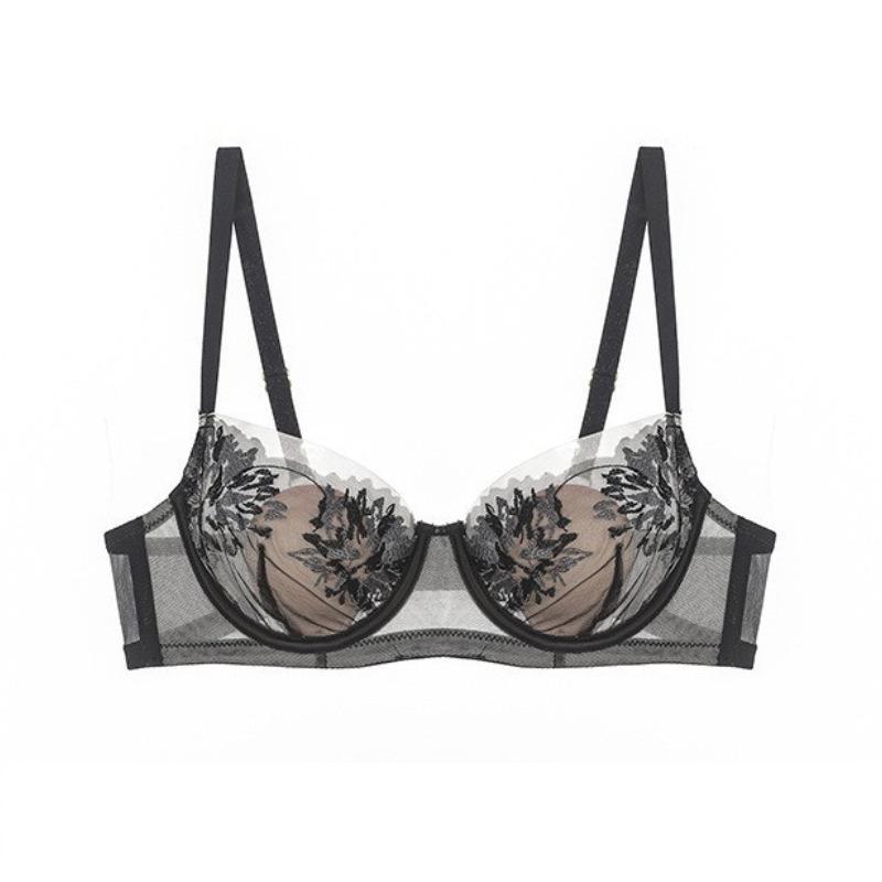 

Новое французское нижнее белье Тонкая чашка с кроличьими ушками, вышитое кружево, сексуальное нижнее белье, маленькая грудь показывает большой собирающий бюстгальтер 70B