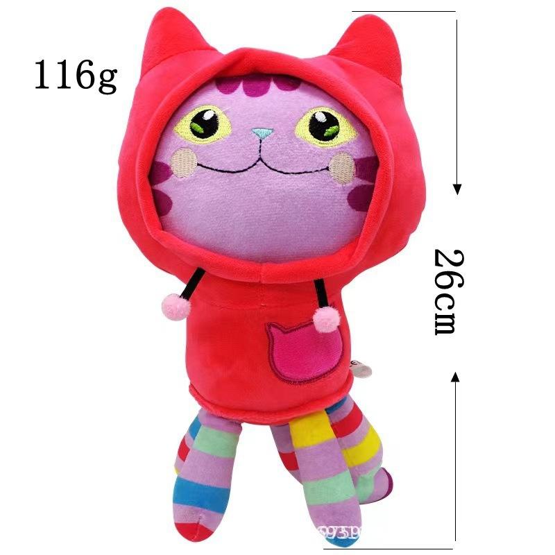 Cute Gabby's Dollhouse Plush Pandy Paws MerCat Cakey Cat Kitty Fairy DJ Catnip Baby Box Cat Soft Stuffed Cartoon Cat Toys for Kids Fans Birthday Gift