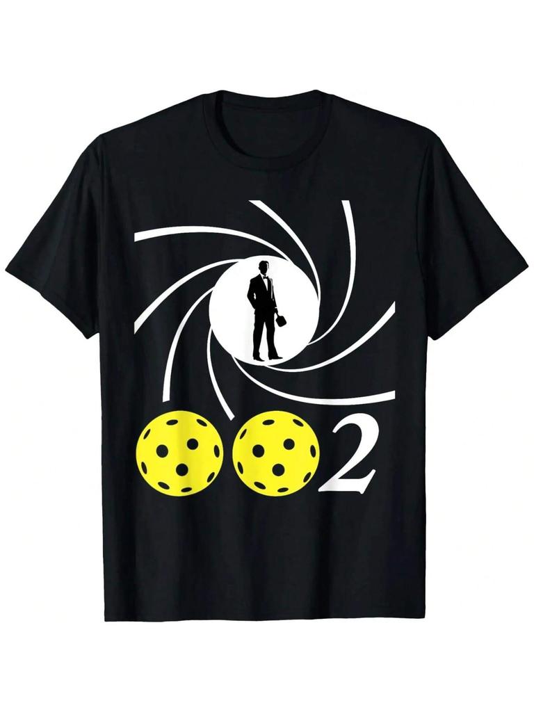 Pickleball 002 0-0-2 Spy Parody Funny Pickleball T-Shirt
