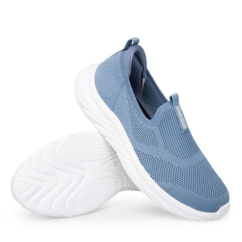 Fashion Shoes for Women In Spring/summer New Middle-aged and Elderly Mothers, Lightweight Cuffed Casual Couple Shoes Breathable Pink