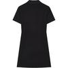 Fila Heritage Logo Print Soft Comfortable Casual Fashion Slim Fit Polo Dress Women Dresses Black F11W428317F-BK