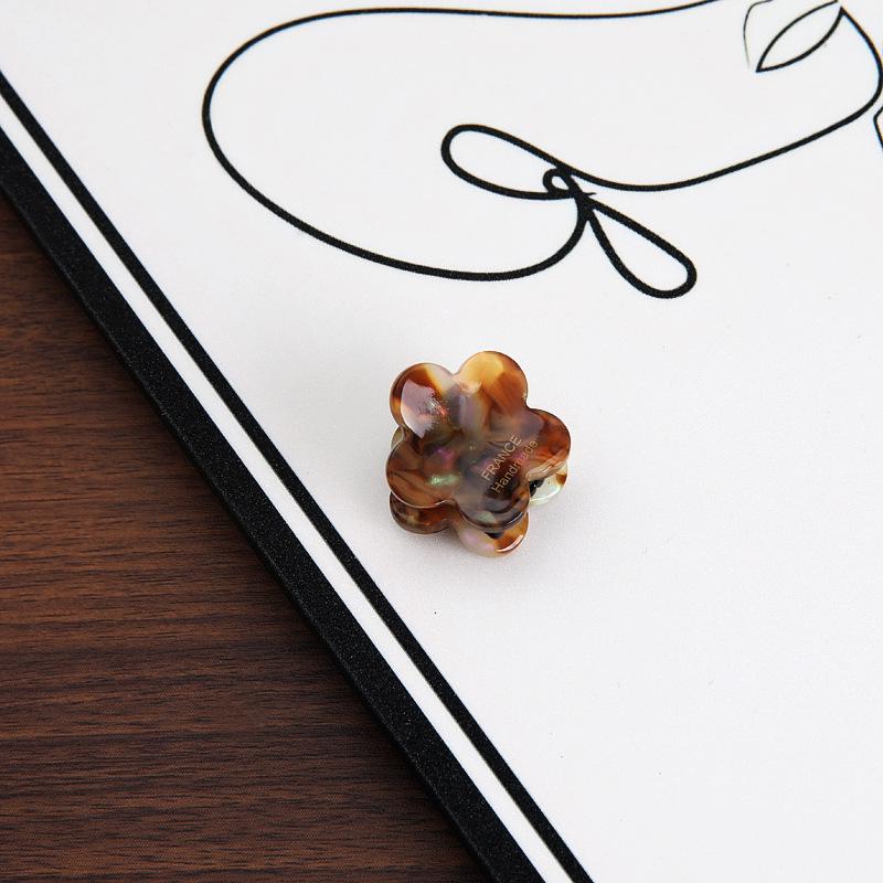 

Изысканная роскошная ацетатная заколка для волос с цветочным узором - маленькая боковая заколка для челки, женский аксессуар для волос