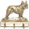 French Bulldog, Frenchie – Key holder with a dog, brass handle for dog accessories | Art-Dog
