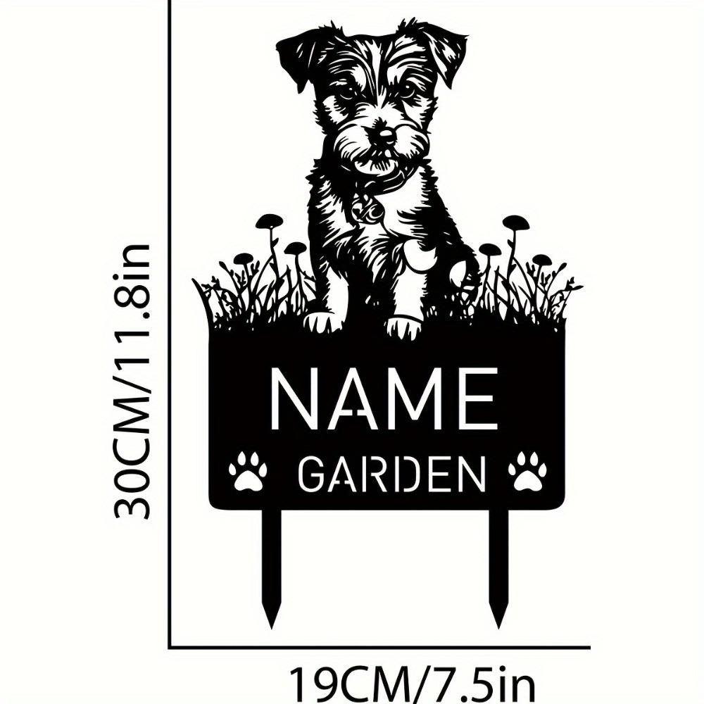 

Custom Parson Russell Terrier Memorial Metal Sign, Personalized Vintage Garden Stake for Outdoor Pet Tribute