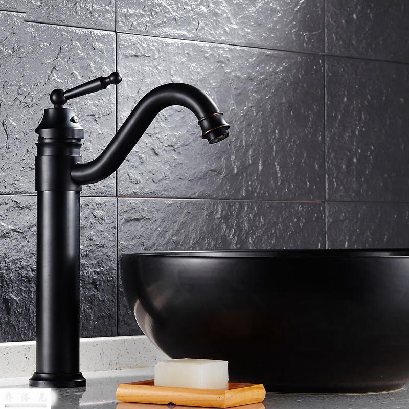 Vintage Grey Single-Hole Basin Faucet