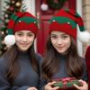 Gorro Festivo de Tricô com Pom-Pom de Papai Noel - Gorro de Natal Aconchegante para Pais e Filhos