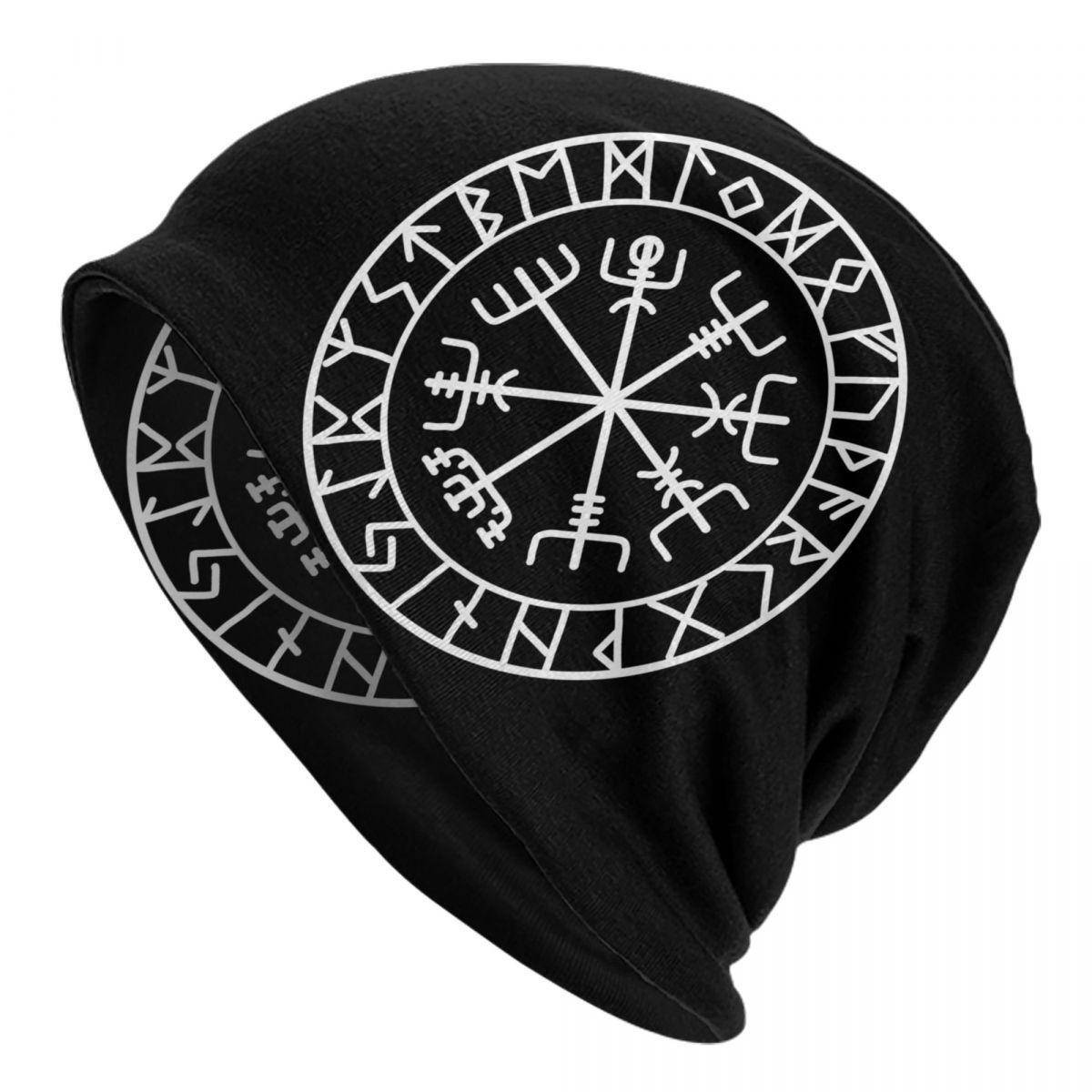 Viking Valhalla Fenrir The Nordic Wolf Odin Skullies Beanies Caps Hip Hop Winter Warm Knit Hat Adult Unisex Bonnet Hats Beanies Cap