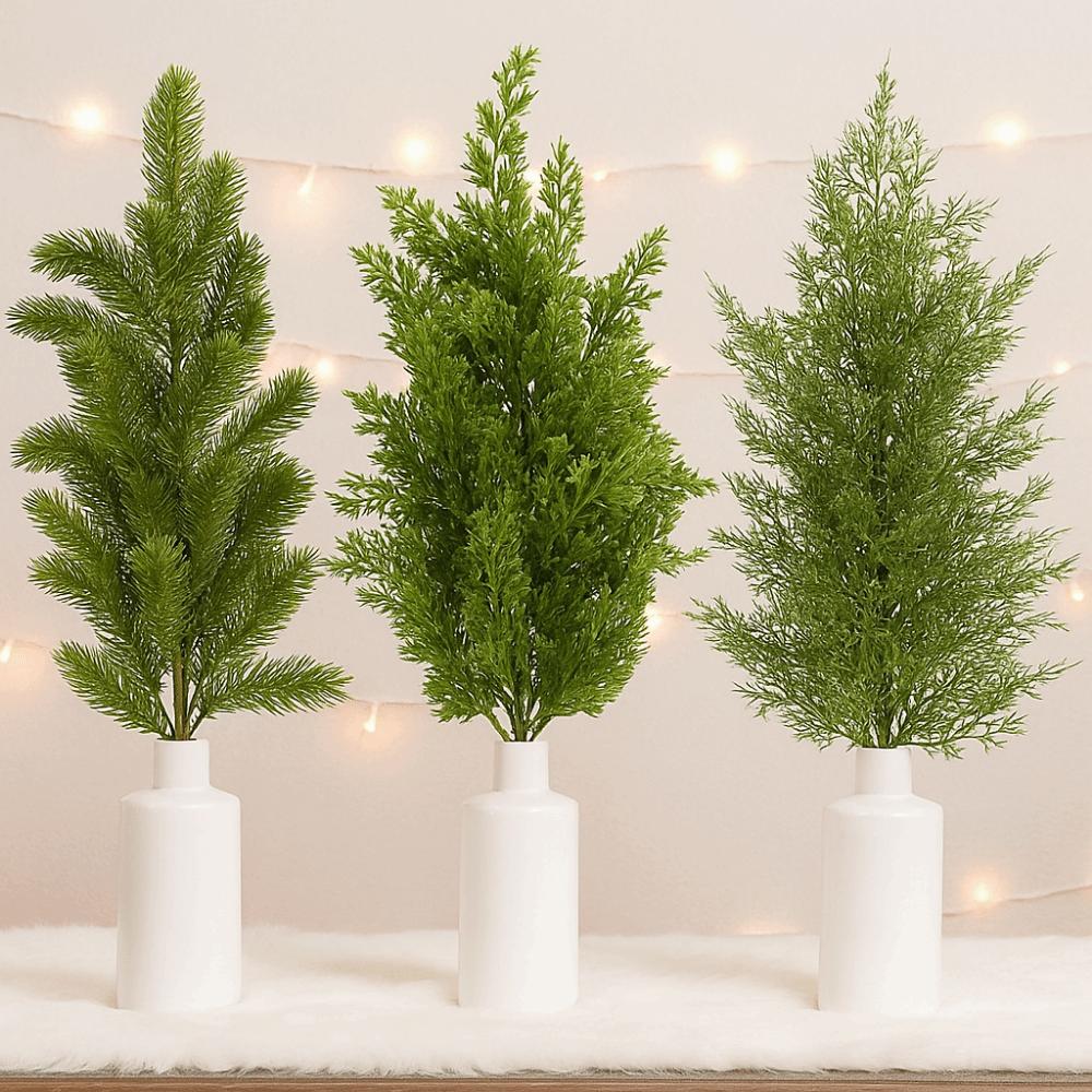 Plastic Christmas Pine Branches DIY Wreath DIY Decorative Wreaths Floral Arrangement