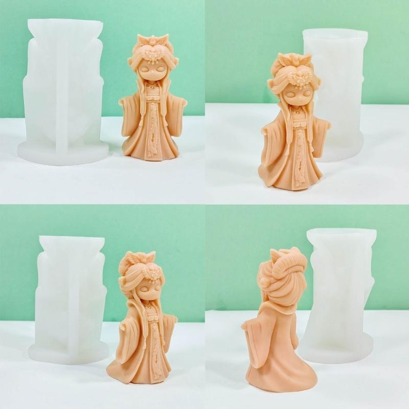 Ancient Doll Statue Silicone Molds Multipurpose Silicones Mould for Epoxy Resin Handmade Candle Soap Home Decoration
