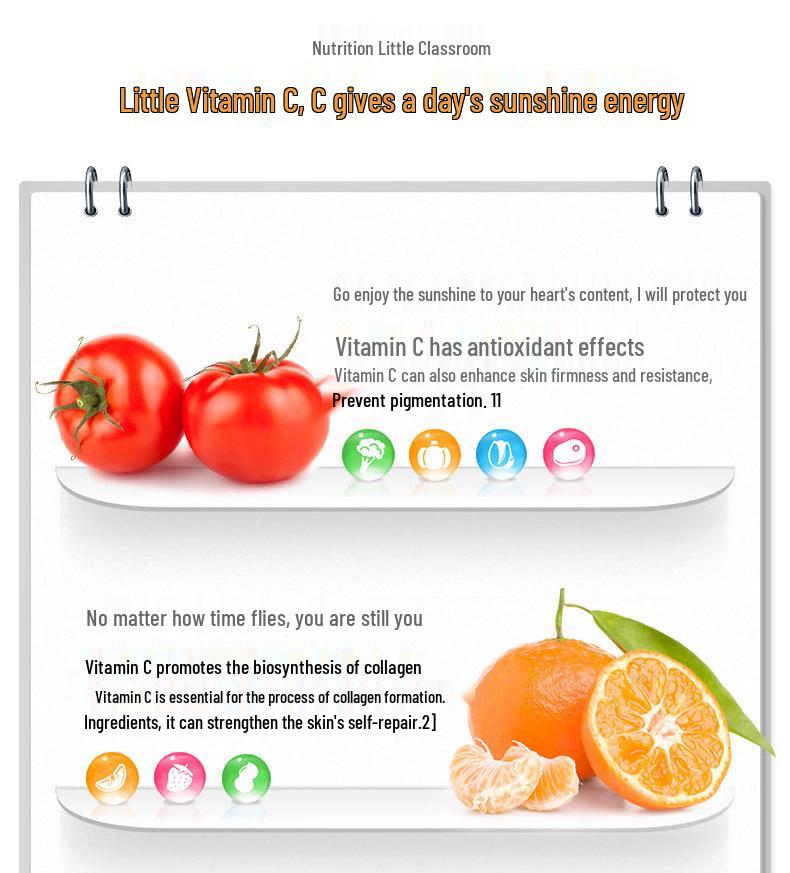 Tangchen Beijian Vitamin C Tablets (Sweet Orange) - 100 Tablets, Unisex, Authentic with Anti-Counterfeit Points