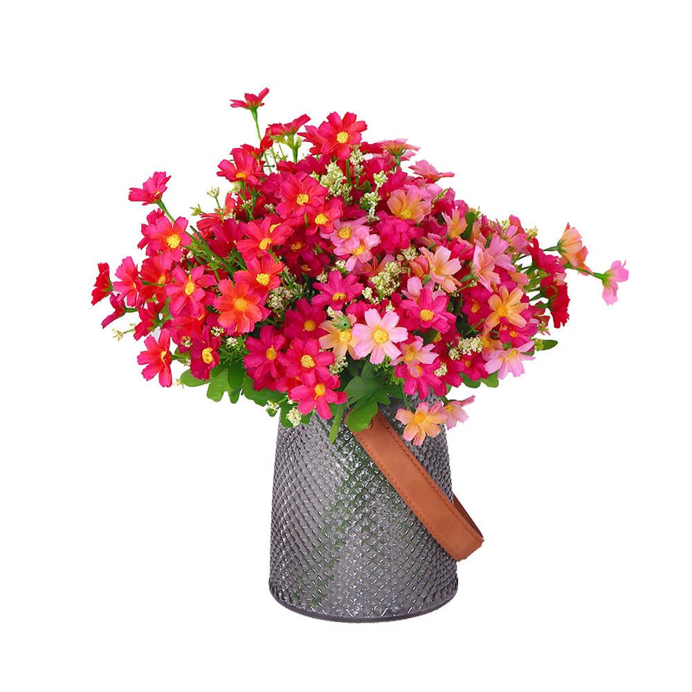 Realistic Daisy Fake Flower Arrangement For Bridal Bouquet Home Decoration Shoot Photo