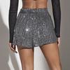 Women's Glitter Sequin Shorts High Waisted Going Out Sparkly Flowy Shorts Disco Party Festival Club Night Outfits