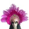Popular Feathered Hairband Festival Costume Props Headband Samba Headdress Carnivals Party Celebration Props Headpiece