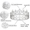 Gold King Crowns for Men Women, Metal Royal Prince Crown and Tiaras for Birthday Prom Party Hats Costume