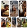 Horse Animal Phone Case For iPhone 11 Cases iPhone 15 12 13 14 16 Pro Max X XR XS 14 15 Plus 16Pro iPhone16 Clear Cover
