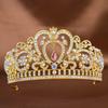 Fashion Crystal Rhinestone Tiaras Head Jewelry Lightweight Queen Princess Diadems Headdress Luxurious Wedding Bride Crowns Prom