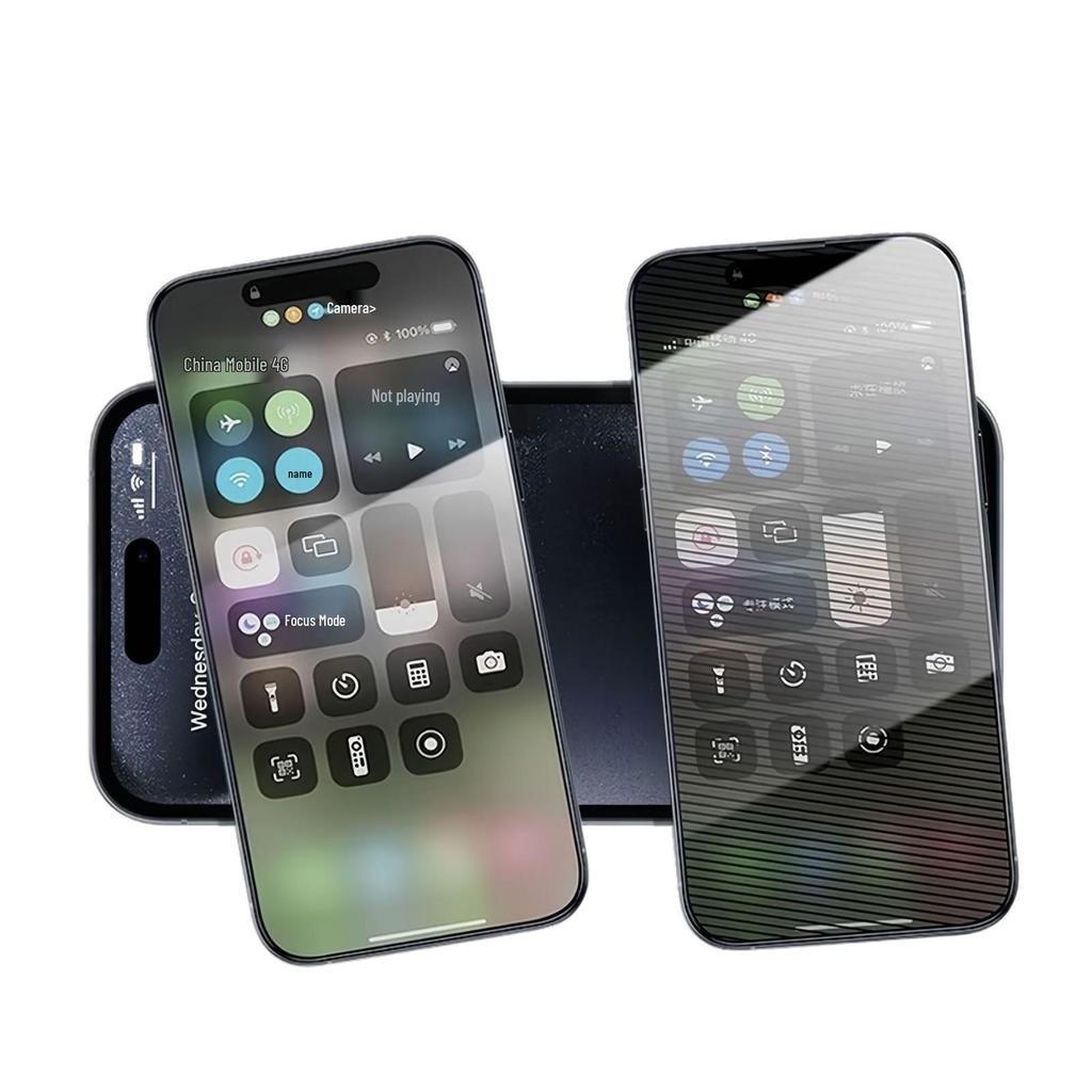 Apple 15 Pro Max Tempered Privacy & Anti-Blue Light Screen Protector for iPhone Models 13, 14 Pro, 16 Plus, and 12/17.