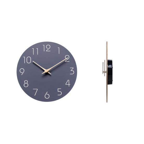 Wooden Wall Clock 10 Inch Silent Non-Ticking Elegant Quiet Operation Battery Operated Clock for Bedroom Office Bathroom