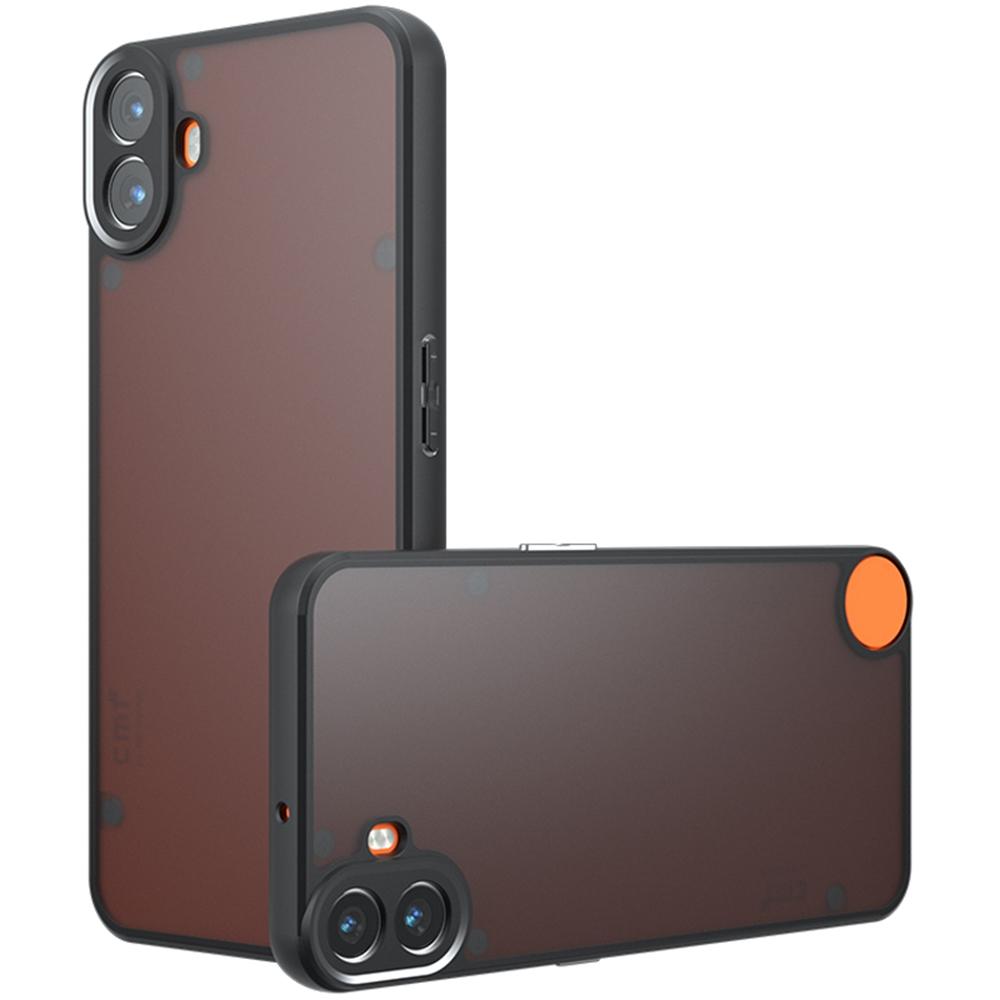

Чехол для Nothing CMF Phone 1, ТПУ + Поликарбонат с покрытием Soft-Touch, Матовая задняя крышка телефона, Прозрачный черный A