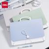 13-Slot A4 Landscape Large-Capacity Accordion File Folder, Exam Paper Storage Bag, Multi-Layer Extendable Organizer, PM06 Mixed Colors