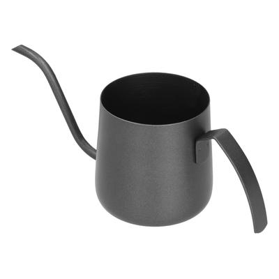 Hervidor de cuello de cisne de acero inoxidable 304 con PTFE y escala interior, cafetera pour over para el hogar, 250 ml, negro