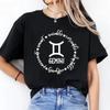 Women Gemini T-Shirt Astrology Shirt Zodiac Sign Horoscope Tee Group of Stars Sky Signs Birthday Foretelling Shirt Cotton Tops