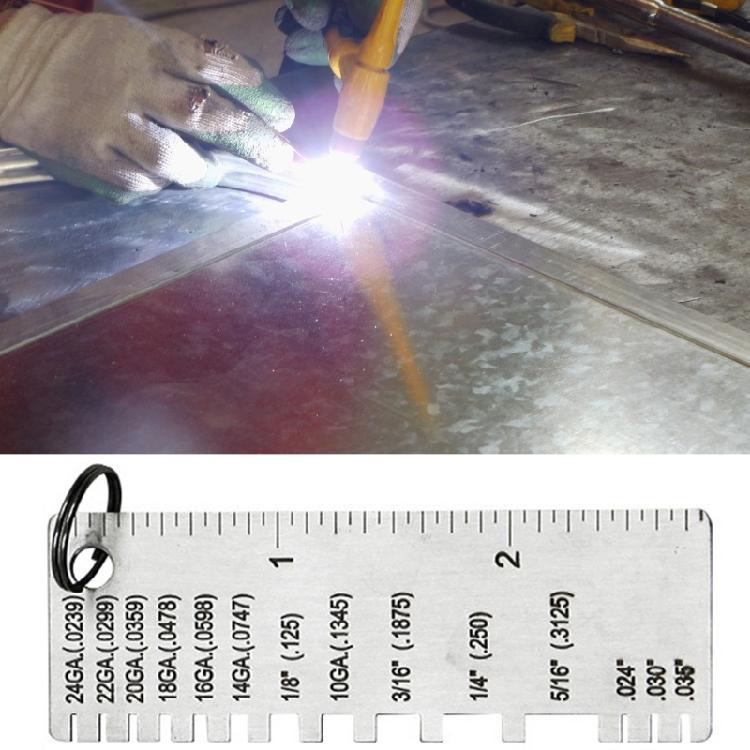 Stainless Steel Thickness Gauge Weld Inspection Ruler Welding Seam Gauge Caliper