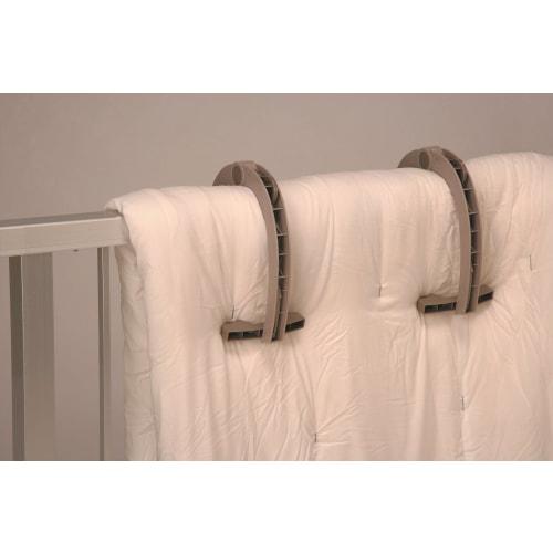 Twin Mall Laundry Drying Rack, Extra Large Easy-to-Use Futon Clips (4-Piece Set), TA-13