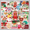 50 Christmas Cartoon Stickers - Waterproof Decorations for Cups, Computers, and Phones