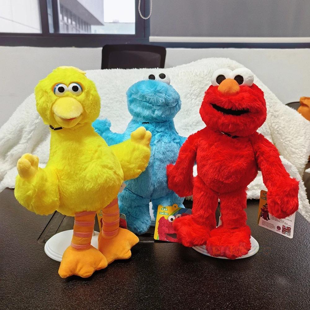 Cute Sesame Street Plush Toy Dolls Featuring Elmo Cookie Monster Big Bird and Kermit The Frog Are Adorable Options for All Ages