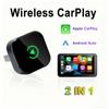 New Wireless CarPlay Dongle Wireless Android Auto Adapter 2in1 Car Intelligent Systems AI Smart Box For Car With Wired CarPlay