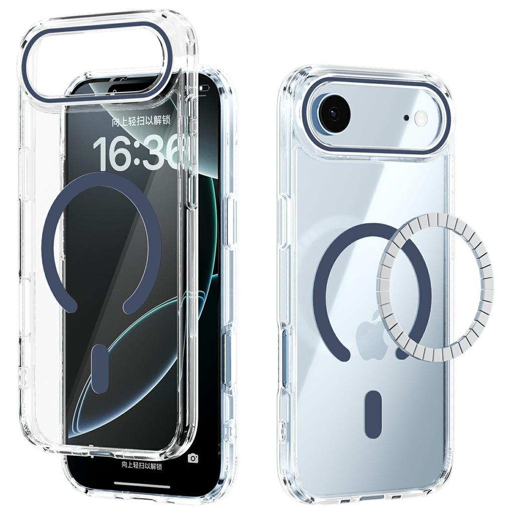 For iPhone Air Case Compatible with MagSafe Anti Scratch Clear TPU PC Phone Back Cover