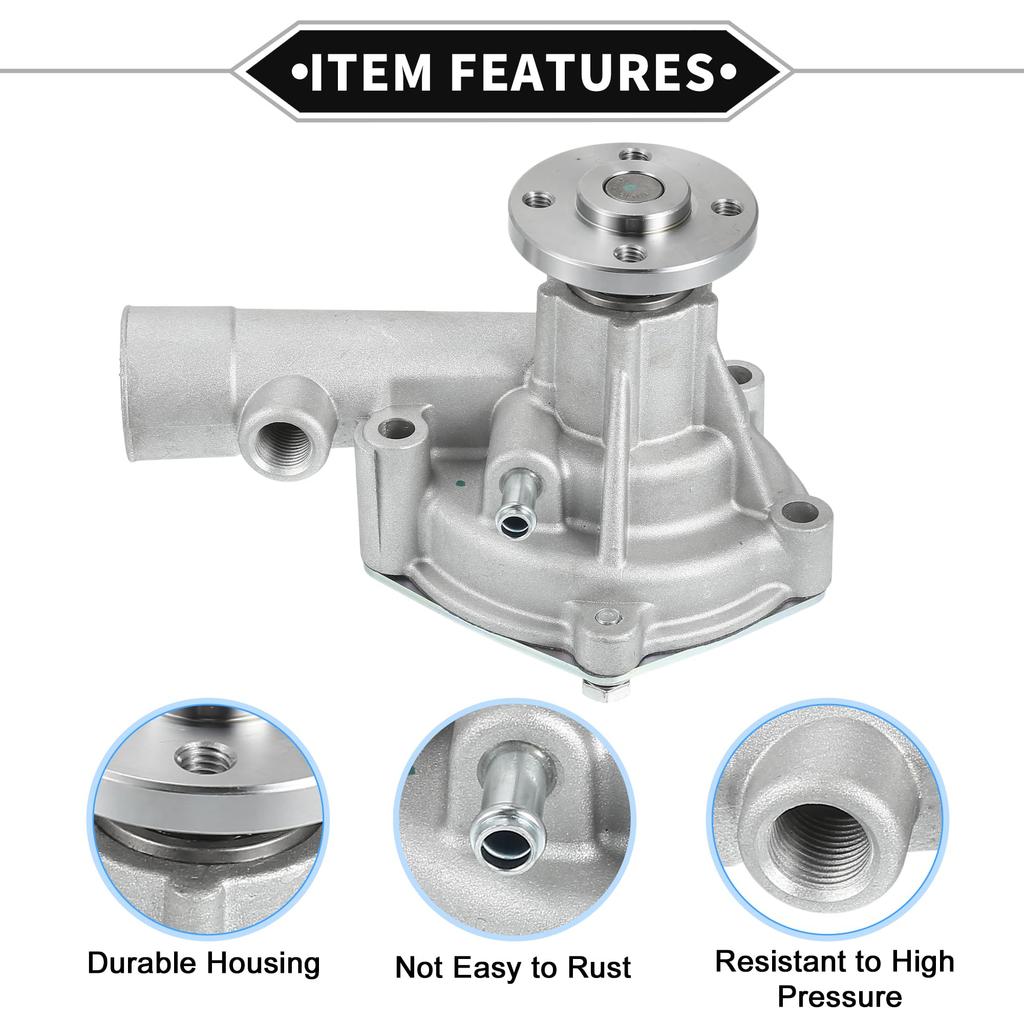 VekAuto Mitsubishi Forklift S4Q S4Q2 Engine Pump Kit with Durable Metal Silver Tone Front Engine Pump and Gasket