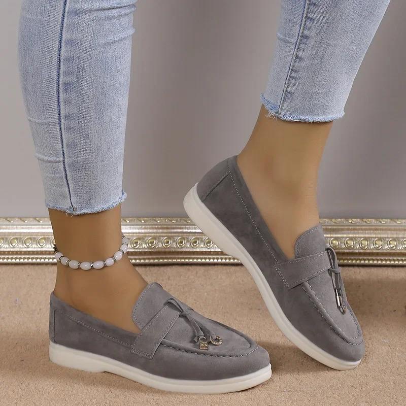 Casual Plus Size 43 Ploché Boty pro ženy Nové Pohodlné do práce Dámské Boty Prodyšné Mokasíny Zapatos De Mujer 2024