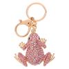 [iplusmile] Groda Nyckelring med Strass, Glittrande Väskhänge, Groda Nyckelring, Djur Nyckelprydnad, Snygg, Lyckoamulett, Gåva till Kvinnor