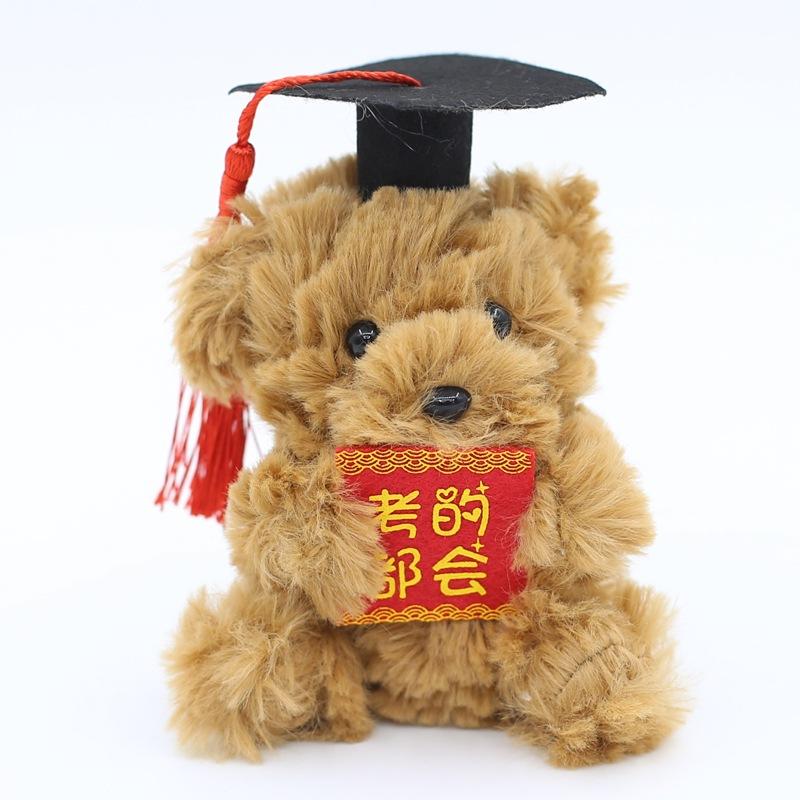 Creative Bag Hanging Decoration Keychain Pendant Holding Card Doctor Bear Small Pendant Bear Doll Plush Toy