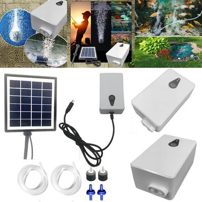 6V 2W Fischbecken Sauerstoffgeber Solare Sauerstoffpumpe Aquarium Sauerstoffbelüfter Angel-Belüfter für Garten-Fischbecken Außenpool Teich