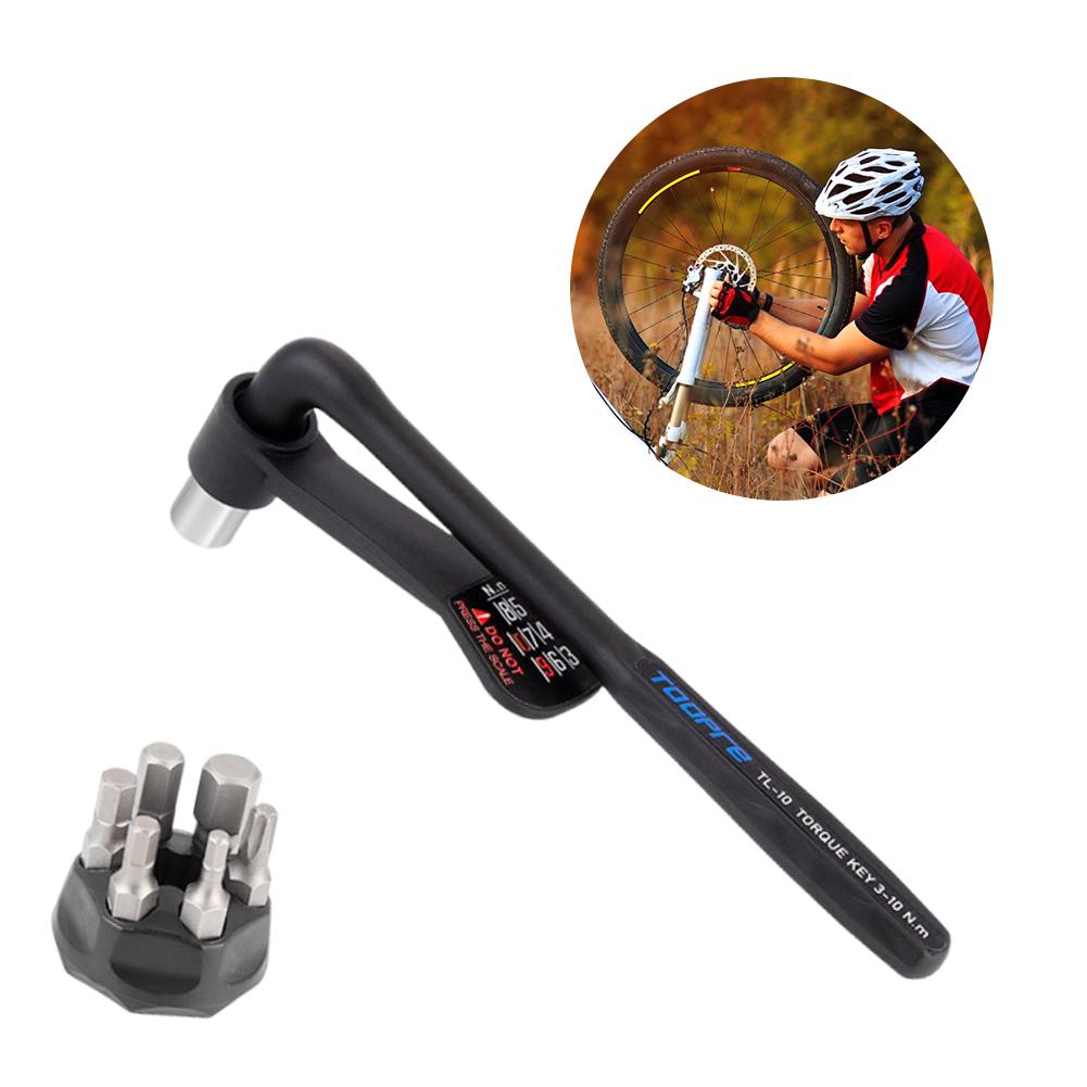 Bike Torque Wrench with Nylon Handle Bike Torque Wrench Inner Hexagon Set 10-20N.m High Precision Torque Tool for Bike Repair