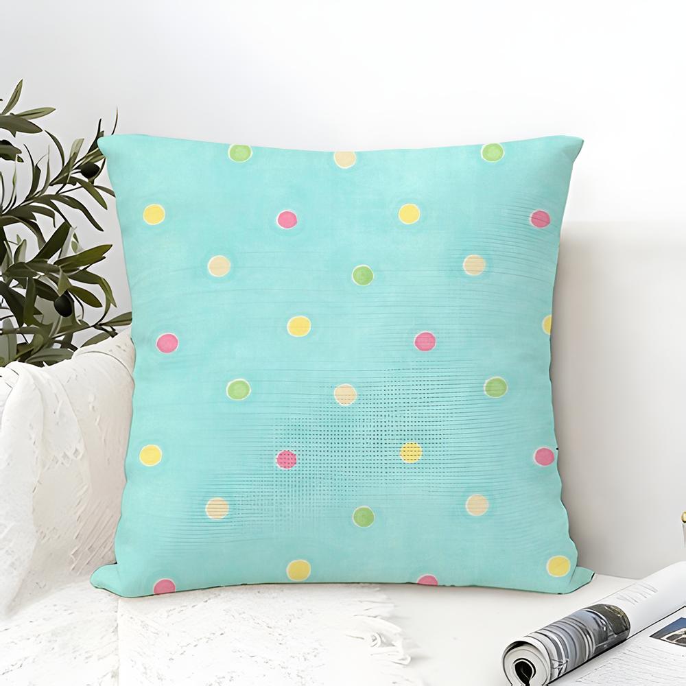 Vintage Classic Polka Dots Pillow Case Linen Pillow Case Sofa Home Decor Cushion Cover Cushion Cove
