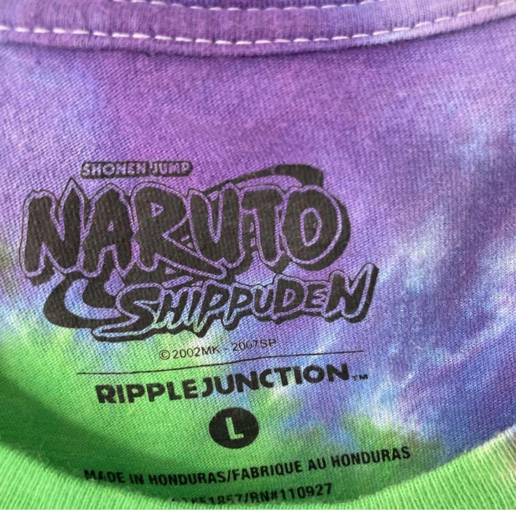 [USED] Vintage Naruto Tie-Dye Anime T-Shirt, Size L