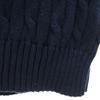 POLO RALPH LAUREN Long sleeve V-neck cable knit L Navy sweater Men's Used