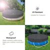 Professional 15FT Round Pool Protector Cover Waterproof Dust Cover Heavy Duty Outdoor Swimming Pool Leaf Net