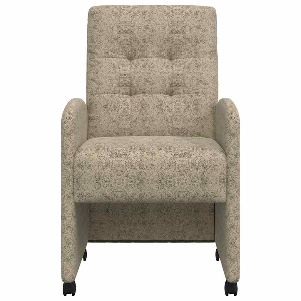 Dining Chairs with Casters 2 pcs Light Grey 58 x 67 x 97 cm