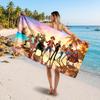 One Piece Printed Swim Towel, Portable Water Absorbent Towel for Beach Camping Daily Bathroom Use
