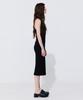 WNDERKAMMER Back Cut-Out Sleeveless Dress_Black