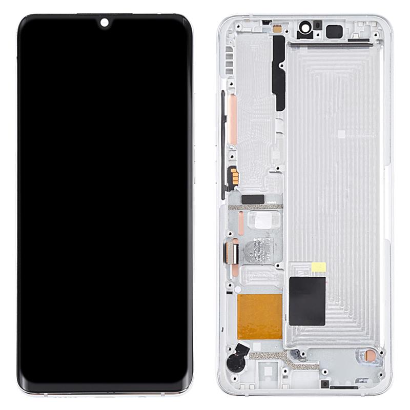 

For Xiaomi Mi Note 10/CC9 Pro/Note 10 Pro Grade S OEM AMOLED Screen and Digitizer Assembly+Frame Replace Part (without Logo) (Visionox Version) White