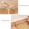 Adjustable Wine Glass Organizer Hanging Metal Wine Glass Rack No Drilling For Bar 34Cm (1 PCS)-B61B