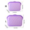 Durable Silicone Food Containers For Meal Preps Freezer Microwave Safe Lunch Bags Kitchen Essential