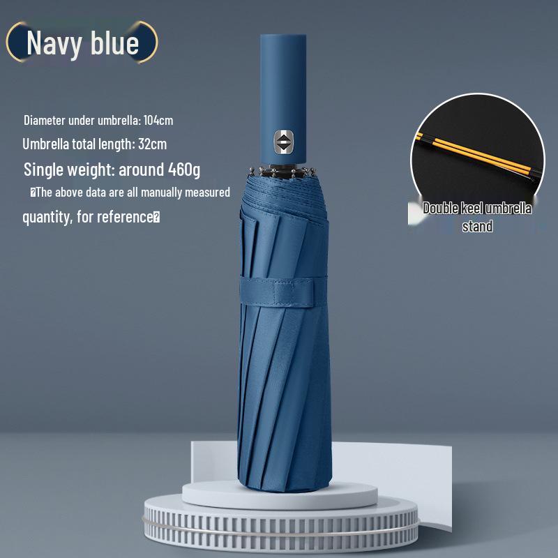 96-Rib XL Windproof Automatic Umbrella: Reinforced, UV Protected for Men & Women