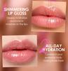 Clubday 6pcs Shimmer Lip Gloss Set, Glitter Water Glossy Lip Glaze, Long-Lasting Moisturizing, High-Shine Mirror Lip Tint for Daily Natural Lip Makeup